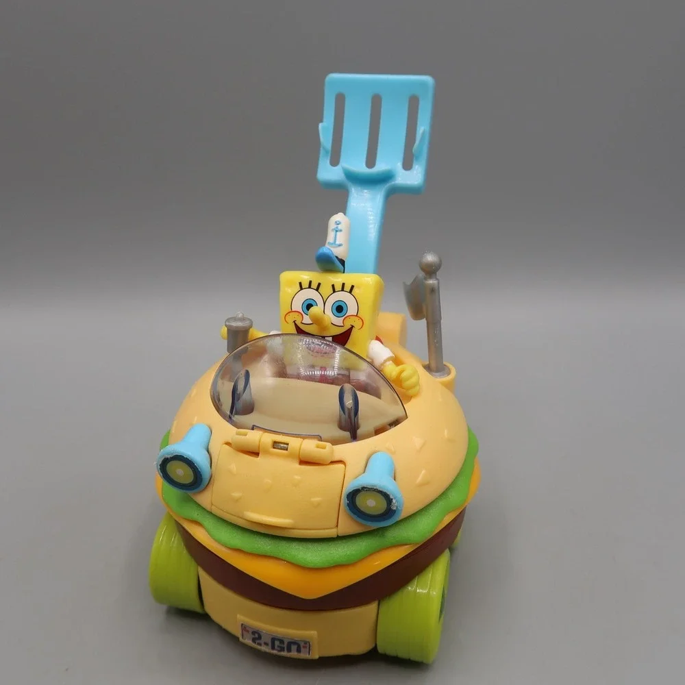 2013 Mattel Spongebob Squarepants Krabby Patty Wagon Hamburger Car & Figure